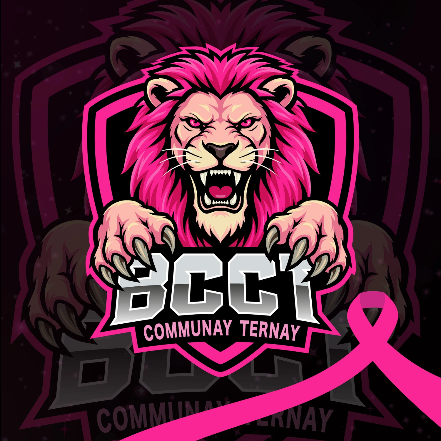 Logo BCCT rose créé pour une communication Octobre rose